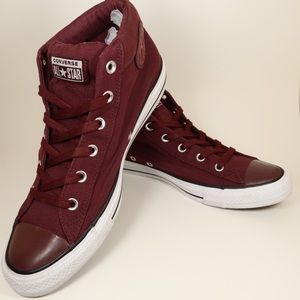 Converse Chuck Taylor All Star Mid Top Sneakers - Maroon - US Men’s 10.5